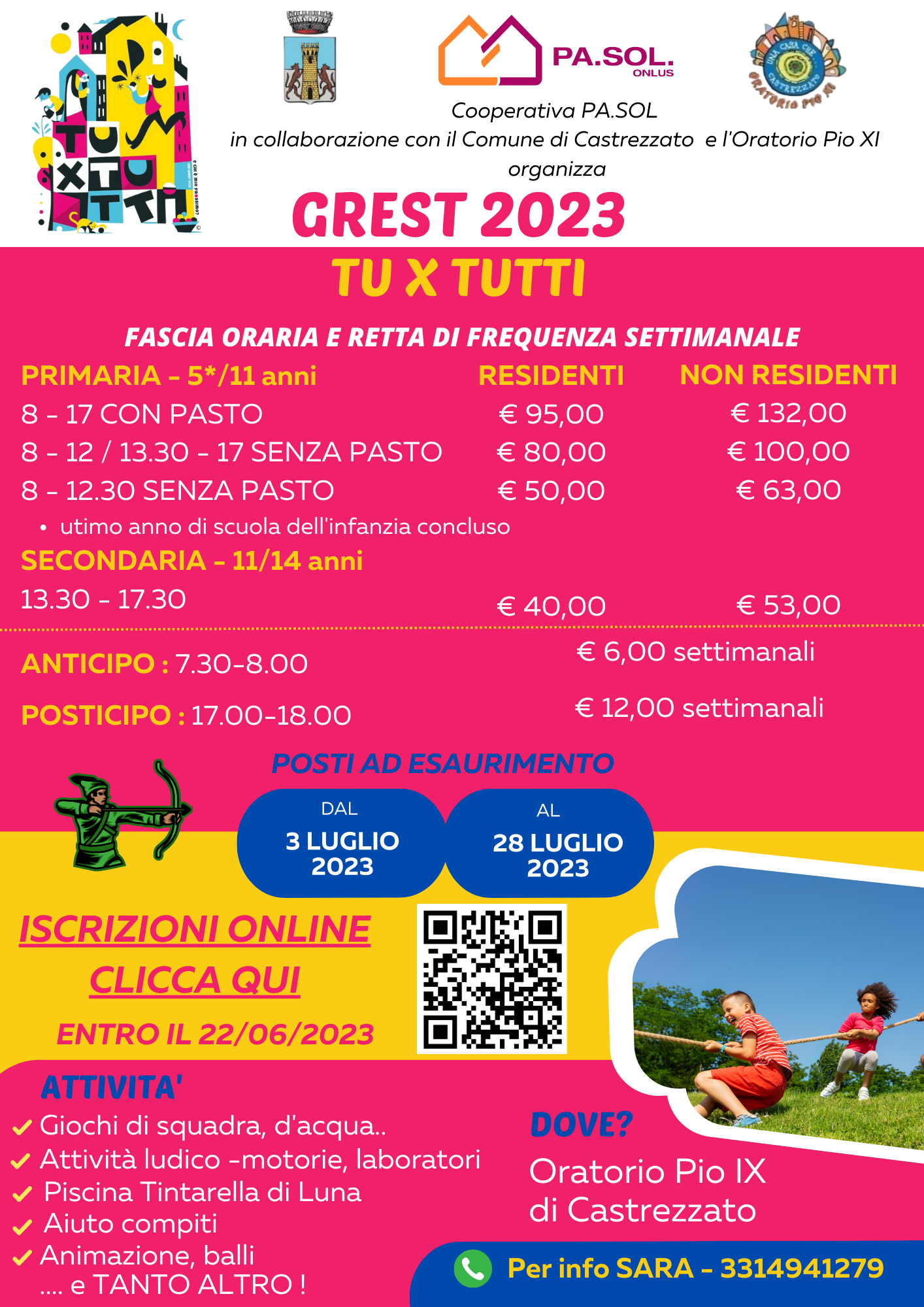 Castrezzato – GREST “TUxTUTTI” 2023